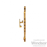 UNLACQUERED BRASS, SIDE MOUNTED, CASEMENT STAY 300MM