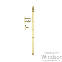 POLISHED BRASS, SIDE MOUNTED, CASEMENT STAY 350MM