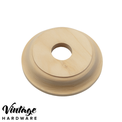 PINE WOODEN SWITCH BLOCK, ROUND, CLASSIC DESIGN