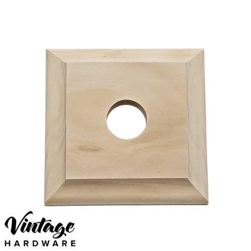 PINE WOODEN SWITCH BLOCK, SQUARE, CLASSIC DESIGN