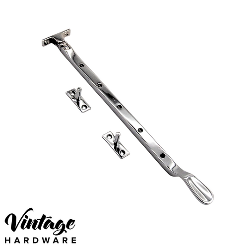 CHROME PLATE, BASE FIX, CASEMENT WINDOW STAY
