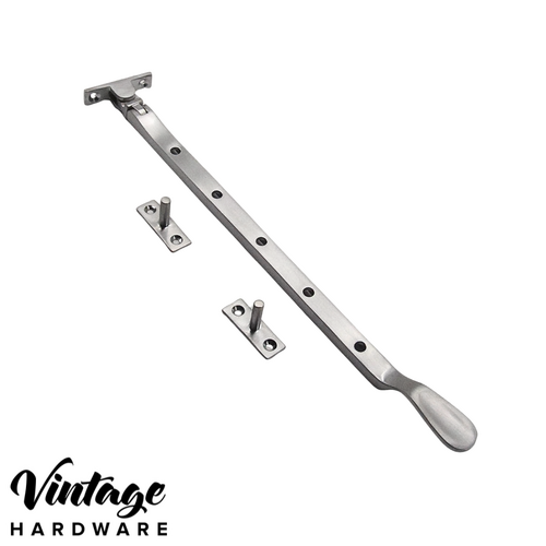 SATIN CHROME, BASE FIX, CASEMENT WINDOW STAY