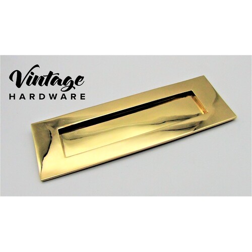 POLISHED BRASS, LETTER PLATE - SOLID BRASS