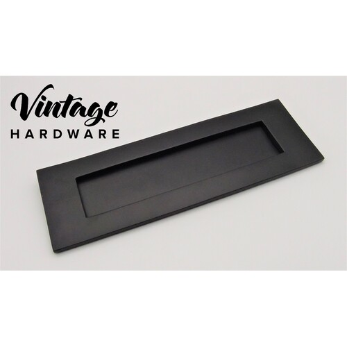 MATT BLACK, LETTER PLATE - SOLID BRASS