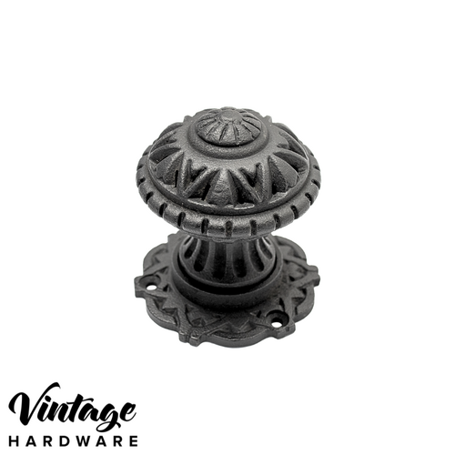 ANTIQUE FINISH, IRON, ELEGANT KNOB DOOR HANDLE