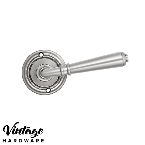SATIN CHROME, VILLA, LEVER ON ROSE, DOOR HANDLE