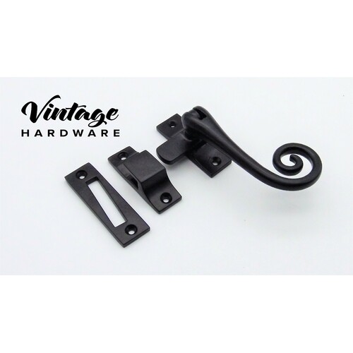 MALLEABLE IRON, MATT BLACK, MONKEY TAIL, CASEMENT FASTENER