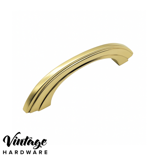 DECO, POLISHED BRASS, PULL HANDLE