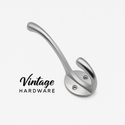 SATIN CHROME, STANDARD SMALL HAT & COAT HOOK