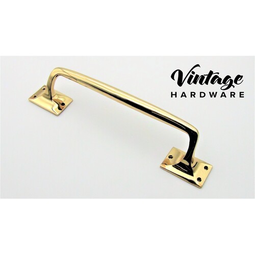 POLISHED BRASS, OFFSET, PULL HANDLE