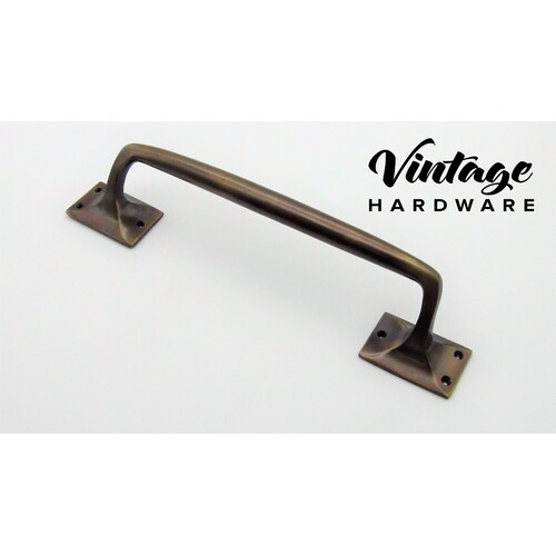 ANTIQUE BRASS, OFFSET, PULL HANDLE