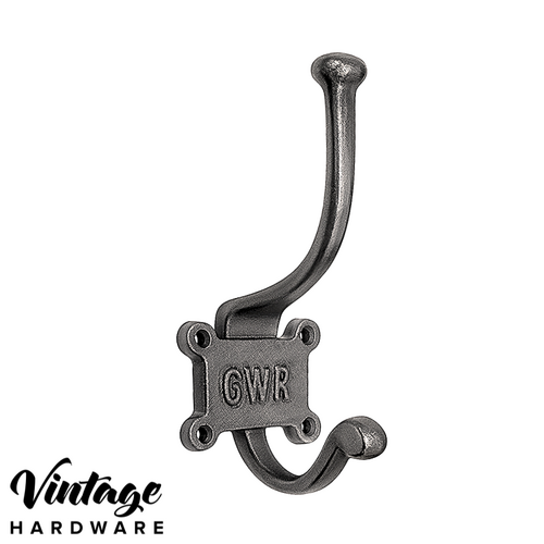 METAL POLISH IRON GWR COAT HOOK
