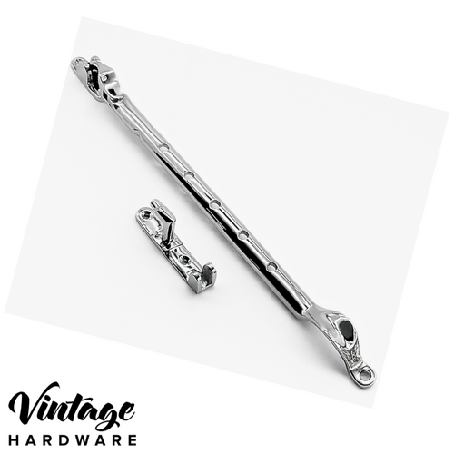 CHROME PLATE, SIDEMOUNT, CASEMENT WINDOW STAY